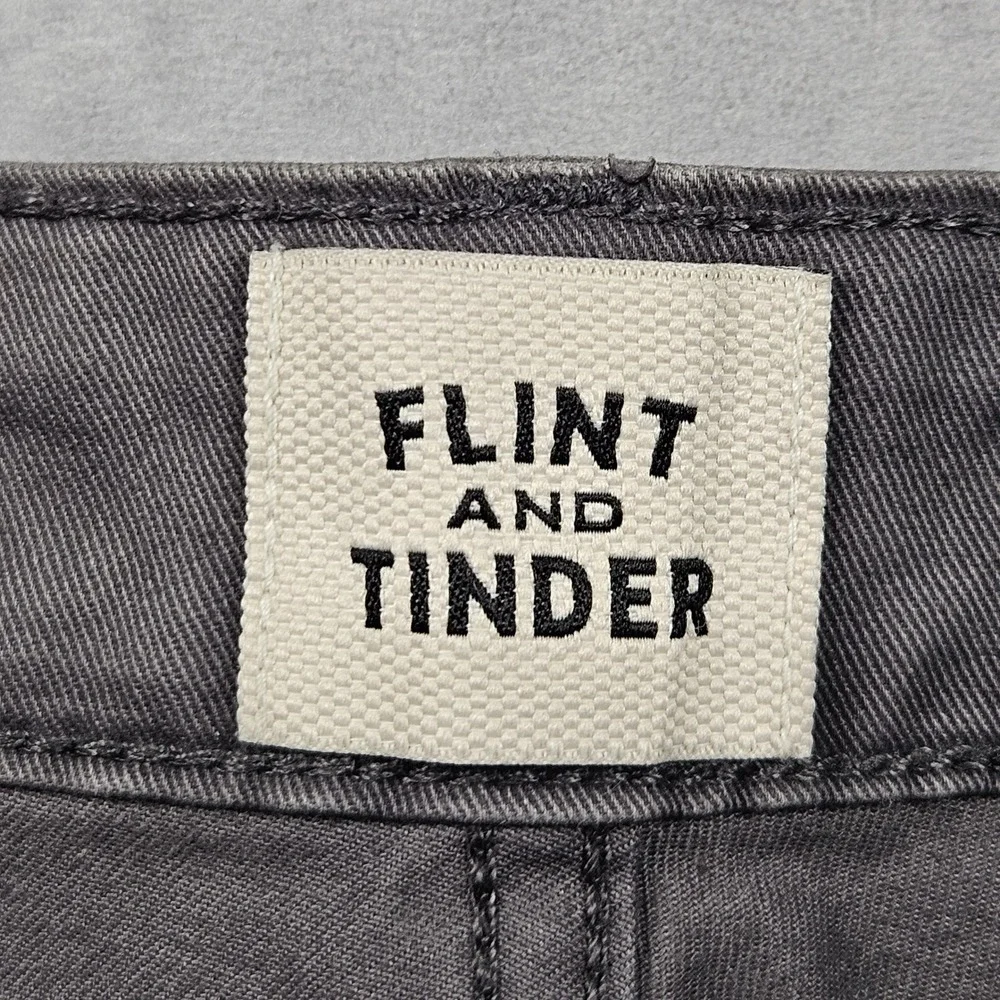 Flint and Tinder 365 Pants Mens 36x30 (Fits 38x30) Gray Athletic Tapered Fit